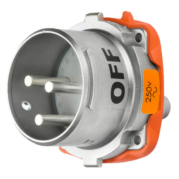 37-68072 - DS60 INLET METAL SIZE 4 TYPE 3R 2P+G 60A 250 VAC 60 Hz NO AUX